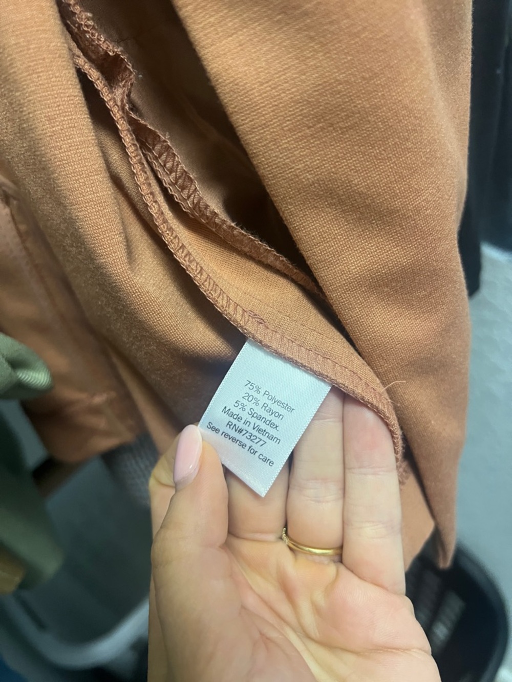 Nine West Rust-Orange Single-Button Blazer - Picture 5 of 5